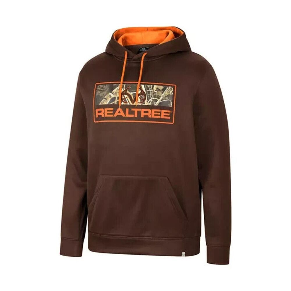 Colosseum Athletics Realtree Hoodie Brown Orange Men's Size Medium NWT/MSRP$55